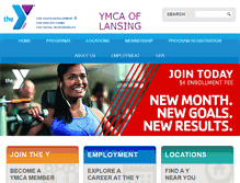 Tablet Screenshot of lansingymca.org